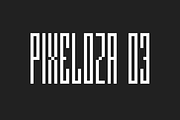 PIXELOZA 03, a Font by Fontsphere (Thumbnail 1 of 7)