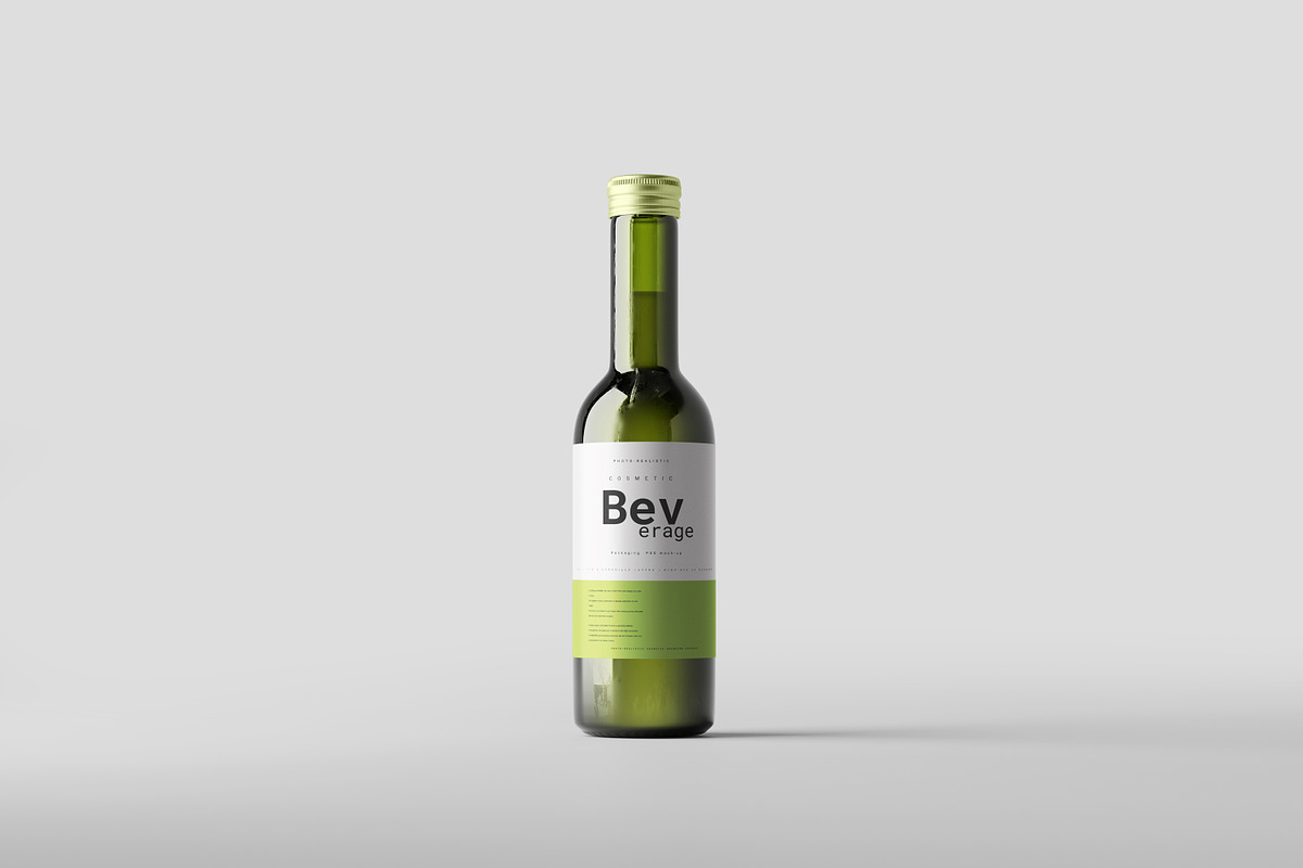 Quarter Mini Bottle Mock-Up, a Cups & Container Mockup by pmvch (Photo 1 of 7)