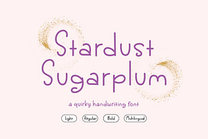 Stardust Sugarplum Quirky Font