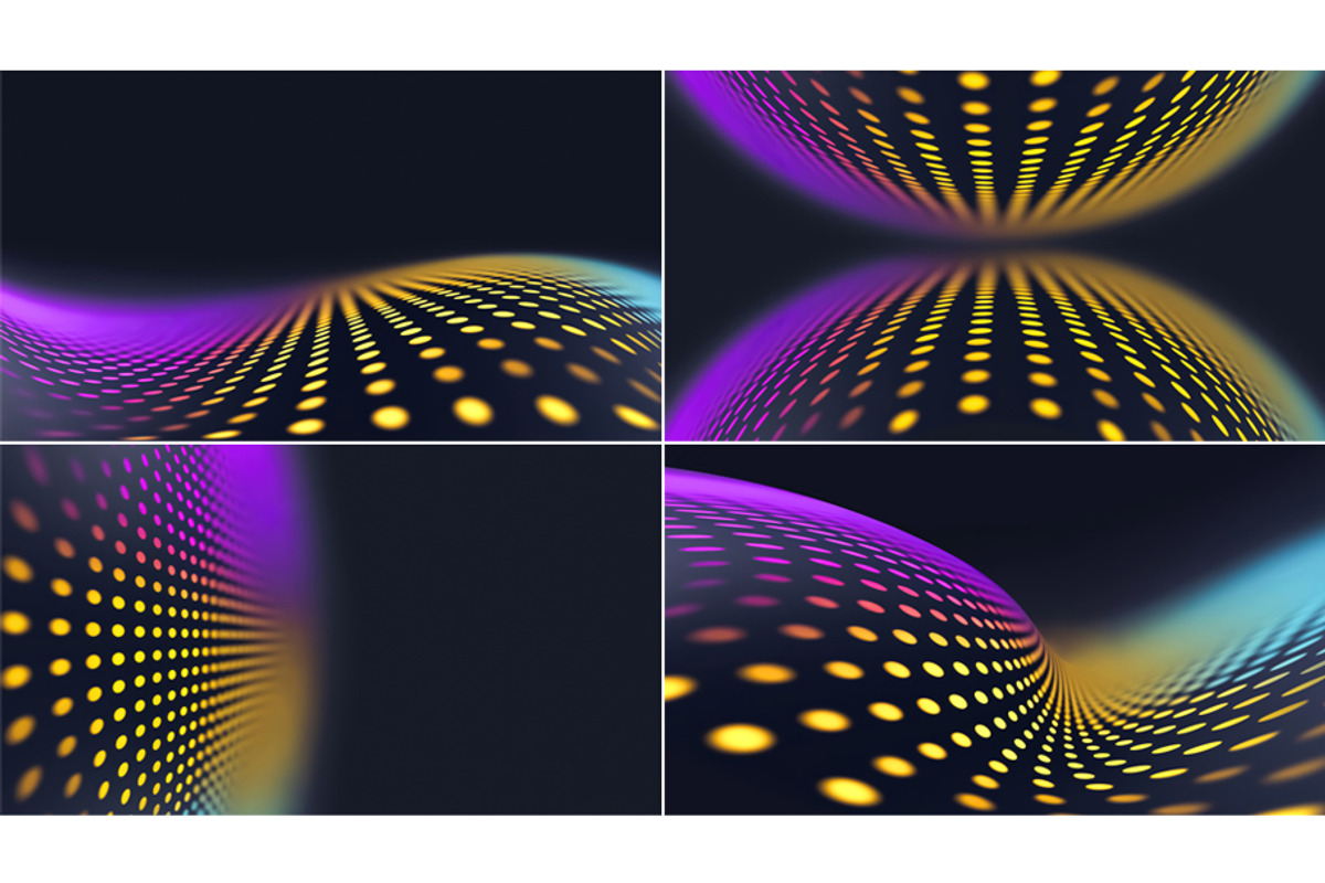 12 Dark Futuristic Dot Backgrounds, a Background Graphic by BazziBa♥ (Photo 2 of 4)