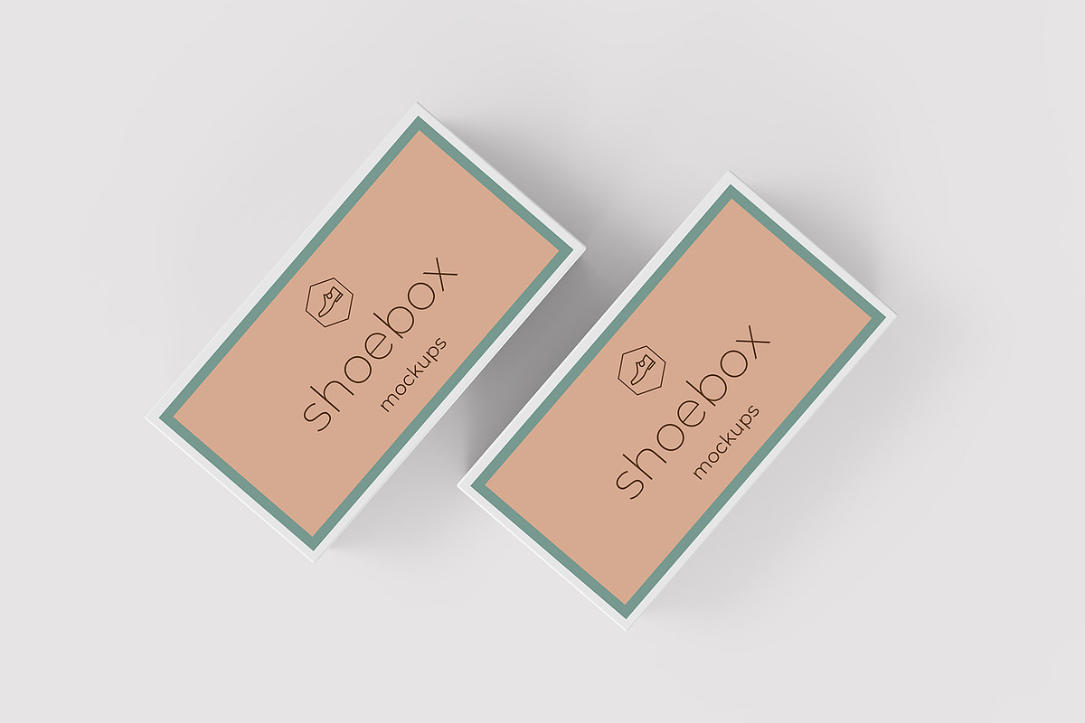 Shoe Box Mockup - 8 Views, a Packaging Mockup by Illusiongraphic (Photo 5 of 17)