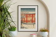 Ukiyo-e Winter Landscapes & Textures, an Illustration by Vandy Fullum (Thumbnail 9 of 9)