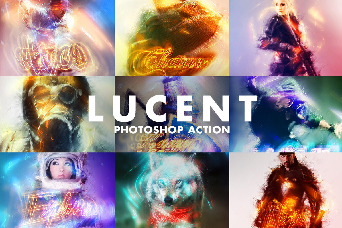 Lucent Photoshop Action preview 3