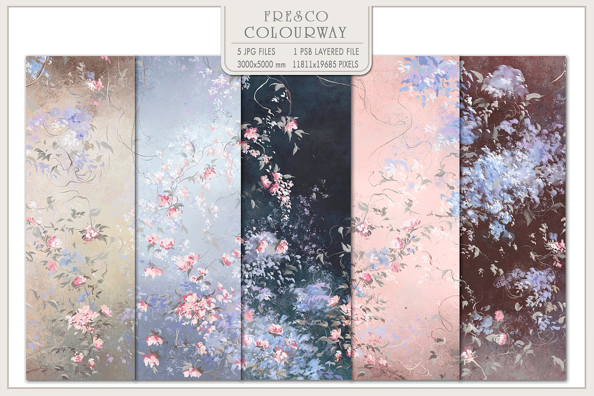 Fresco collection Romantic garden, a Wallpaper Graphic by Natalia0307 (Photo 2 of 17)