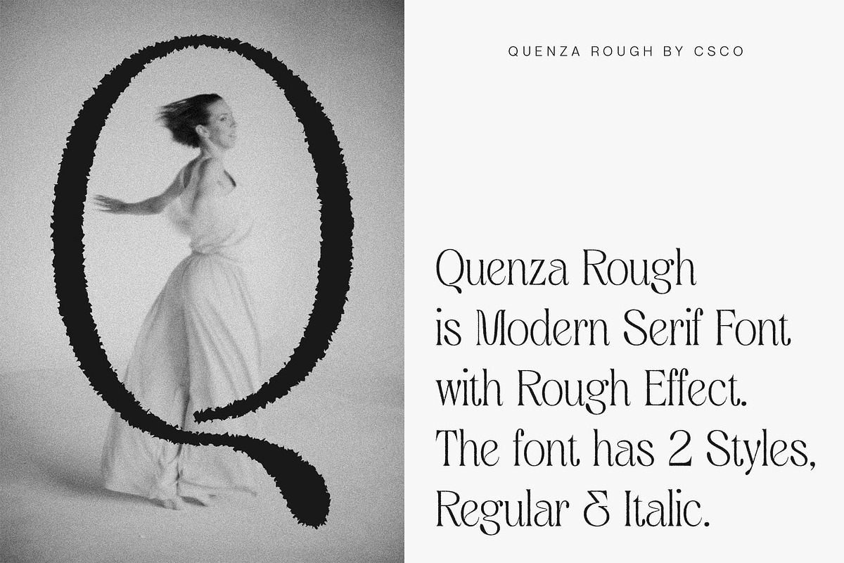 Quenza Rough, a Serif Font by Craft Supply Co. (Photo 5 of 8)