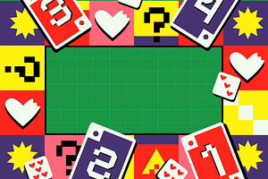 Green Flat Card Games Illustration, an Object Illustration by graphicook