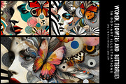 Women, Flowers and Butterflies, a Decorative Illustration by Digital Art Creations (Thumbnail 2 of 12)