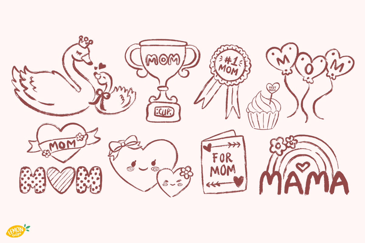 Happy Mother’s Day PNG, an Object Illustration by LemonDesign (Photo 3 of 3)