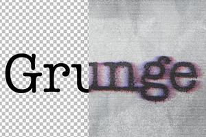 Grunge Text Effect, a Layer Style Add-On by GearShift