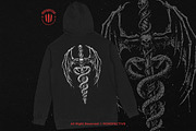 10 Bundle Dark Art Caduceus Snakes, an Illustration by Morspective (Thumbnail 5 of 7)