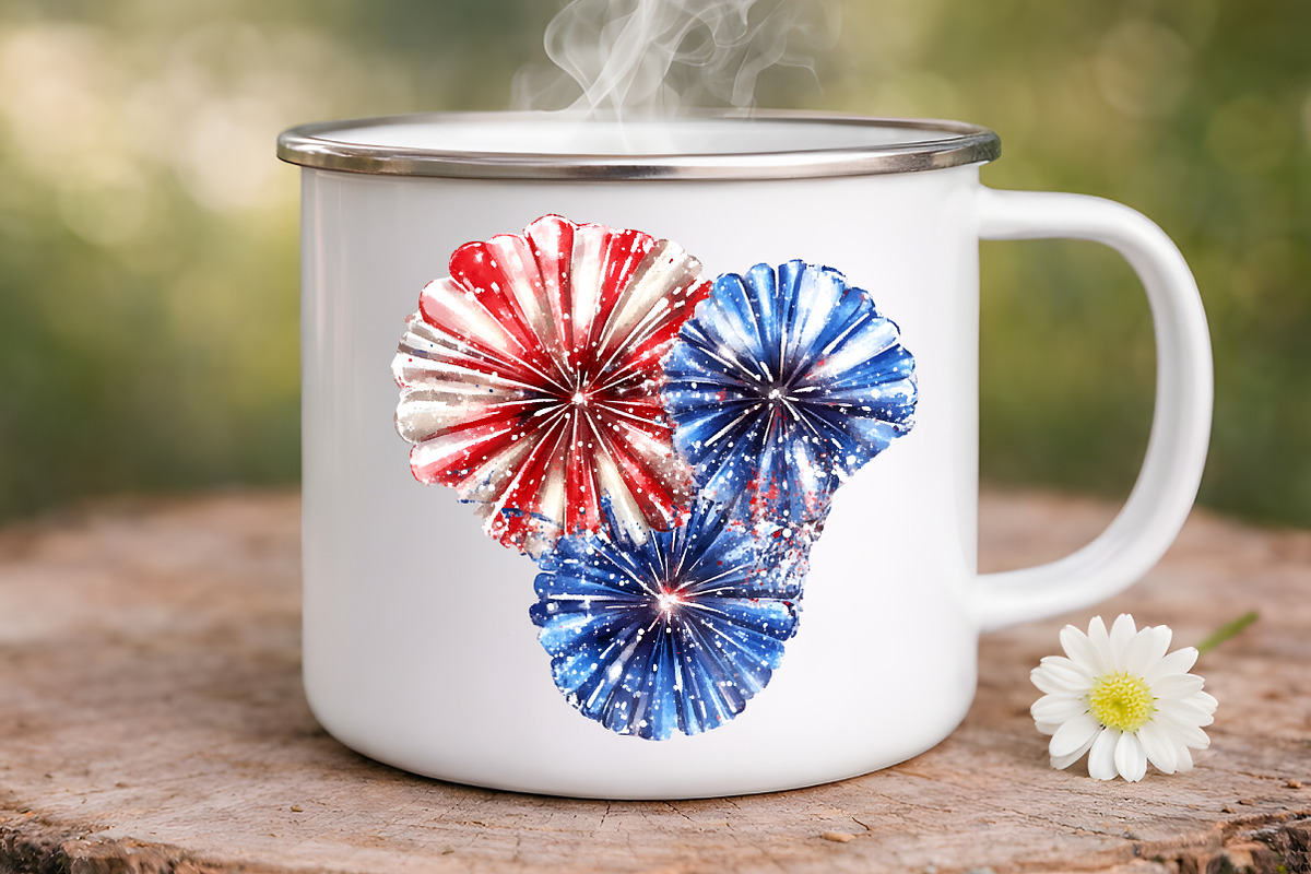 Watercolor 4th Of July Clipart, an Illustration by Digital Artistic99 (Photo 8 of 9)