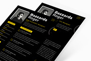 Black Style Resume CV, a Resume Template by iDoodle Studio (Thumbnail 3 of 3)