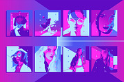 8 Ultraviolet Theme Illustrations, an Illustration by Alexander Baidin (Thumbnail 6 of 7)