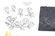 Magnolia blossom watercolor, a Decorative Illustration by My Wondercolor (Thumbnail 5 of 6)