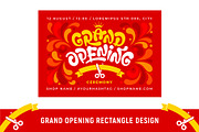 Grand Opening Lettering Set, a Decorative Illustration by Vector beauty (Thumbnail 2 of 4)
