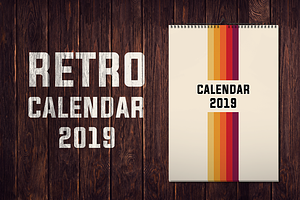 Retro Calendar 2019