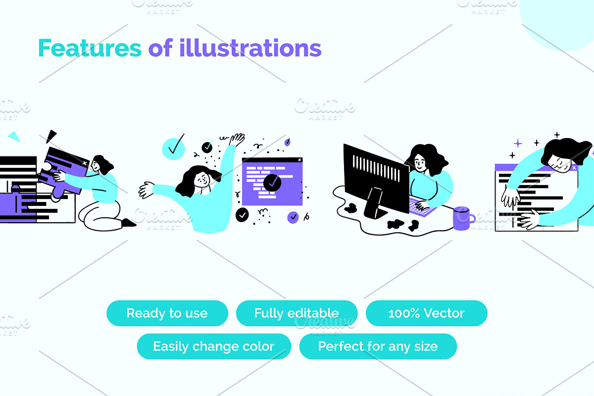 Web Development Concept Set Vector, an Object Graphic by 35lab (Photo 3 of 6)