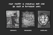 Fishy Freddy handwriting ugly font, a Handwritten Font by ugly type (Thumbnail 3 of 8)