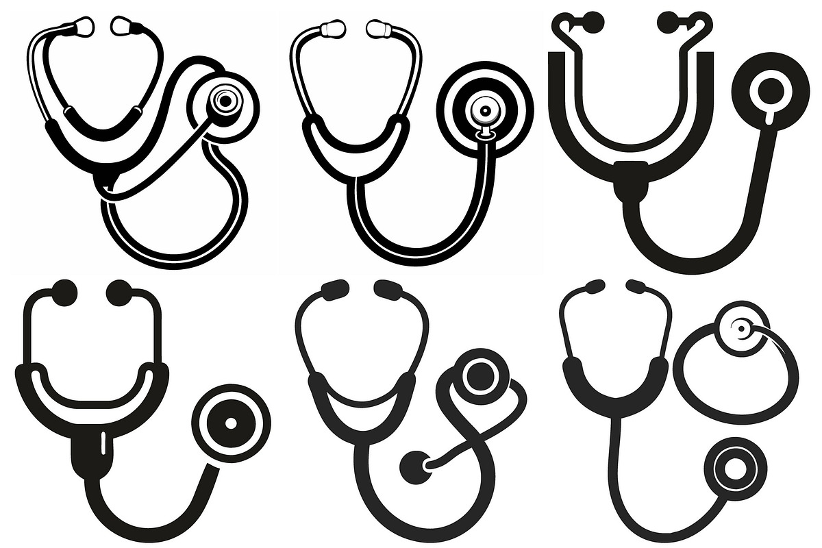 Multiple Stethoscopes Used in Health, an Object Graphic by Billah Hub