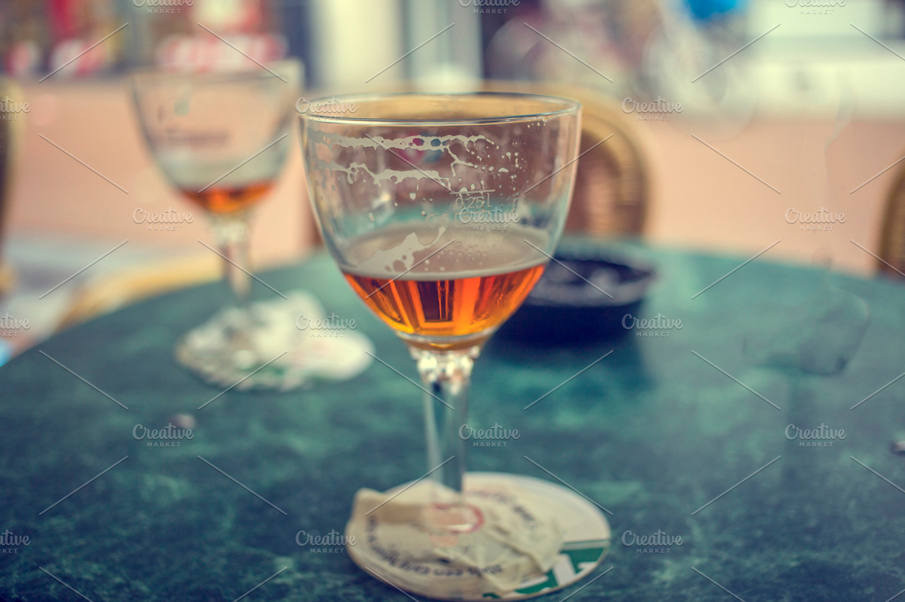 A glass of trappist beer