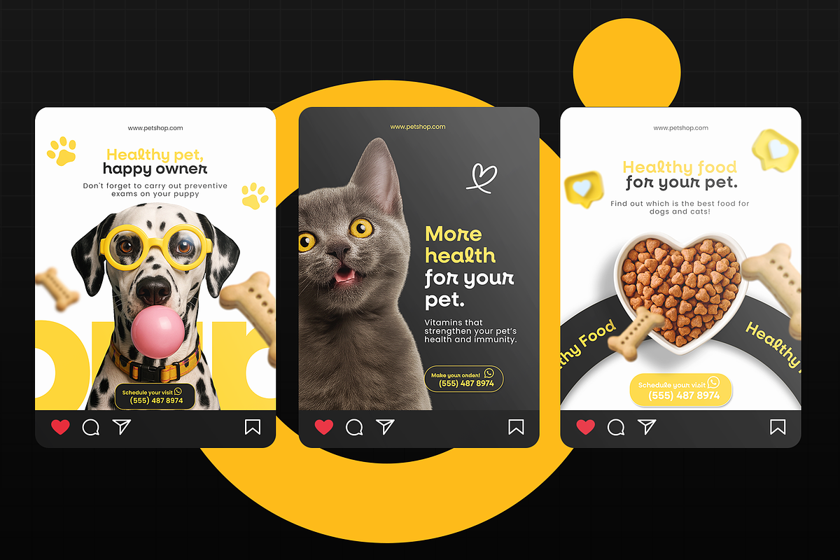Social Media – PetShop (Psd+Canva), a Social Media Template by Nina Shaw (Photo 3 of 11)