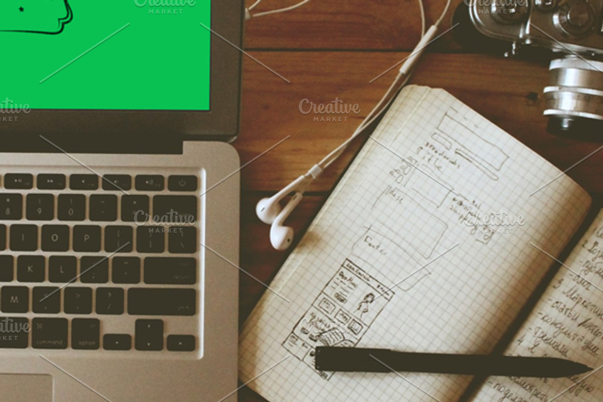 MacBook Air Mockup-4, an iPhone Mockup by Made by Mancie (Photo 2 of 2)