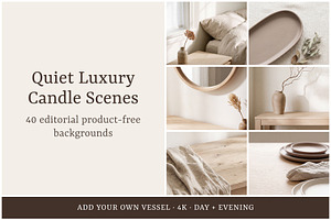 Neutral Candle Scene Backgrounds, a Background Photo by Galgali Design Studio