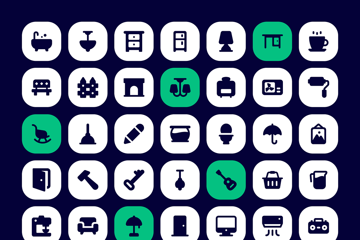 Interior Icon Set, a Duotone Icon by Brickclay (Photo 5 of 5)