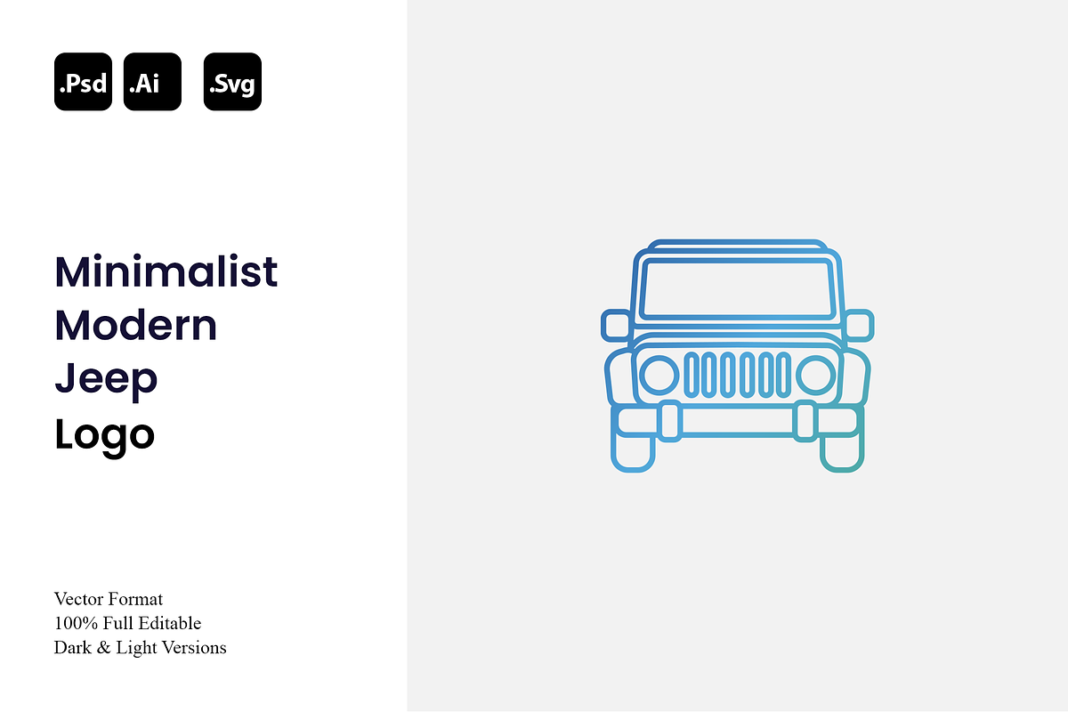 Minimalist Modern Jeep Logo, a Branding & Logo Template by Luxury Logos (Photo 1 of 4)
