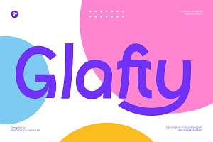 Glafty -  Sleek Modern Playful Font, a Sans Serif Font by roomspace creative lab