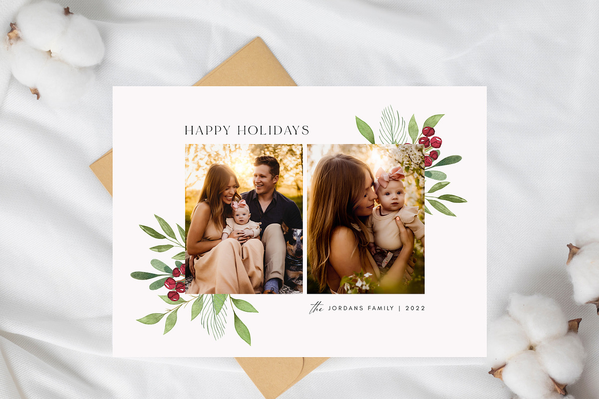 Christmas Card Template CD412, a Card Template by Salsal Design (Photo 3 of 7)