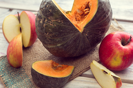 Slice of green pumpkin with slice of, a Food & Drink Photo by Eni_fly