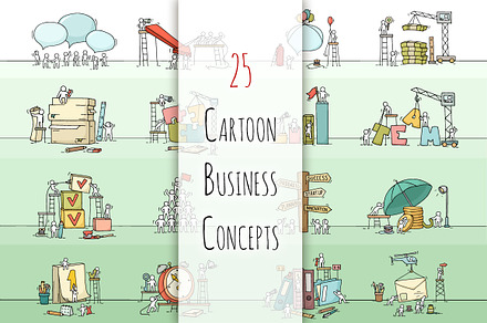 Business concepts with people #1, a Finance Illustration by Sapunkele