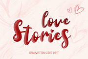 Love Stories – Romantic Script Font, a Script Font by AnningArts (Thumbnail 1 of 5)