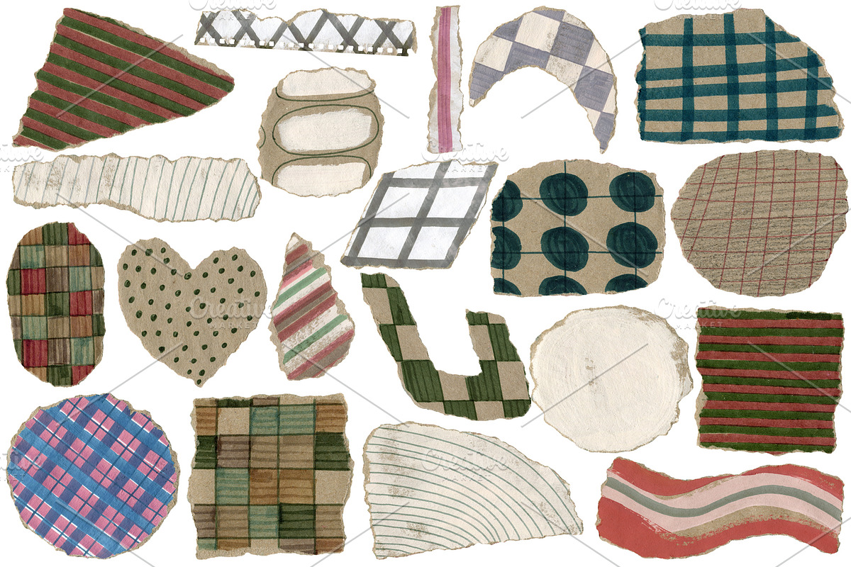 Torn papers clipart., a Texture Graphic by TaPilipa (Photo 5 of 8)
