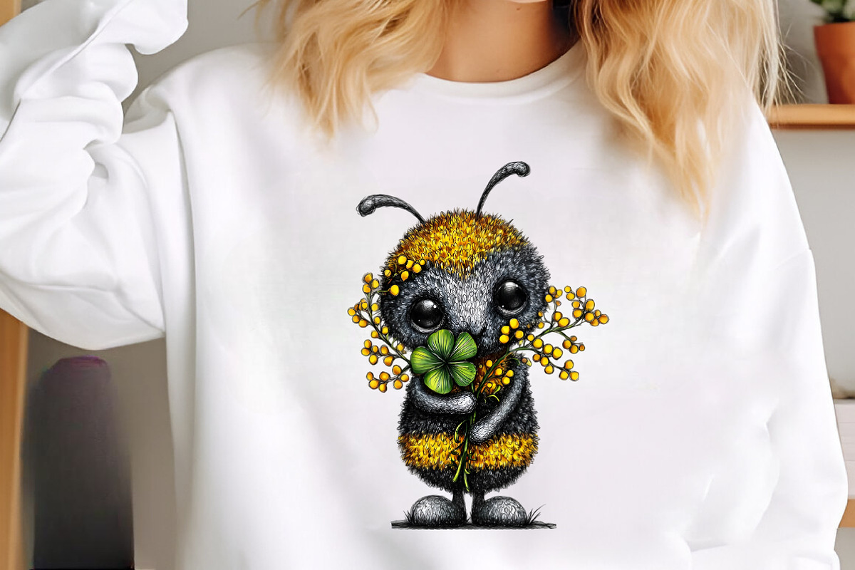 Watercolor Spring Bees Clipart, an Illustration by SinaCreation (Photo 3 of 8)