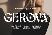 Gerova Font, a Serif Font by Asenbayu (Thumbnail 1 of 15)