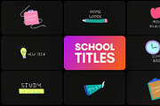 School Titles for DaVinci Resolve, a Templates & Theme by FlashFXbox (Thumbnail 1 of 2)