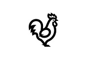 Rooster Chicken Silhouette Bundle, an Illustration by Designs_River (Thumbnail 27 of 51)