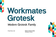 Workmates Modern Grotesk Family Font, a Sans Serif Font by UICreative (Thumbnail 1 of 13)