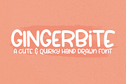 Gingerbite - a cute and quirky font!, a Font by Amber Nest Design (Thumbnail 1 of 8)