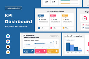 Engagement Dashboard Infographic, a Work Illustration by twinstd