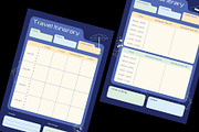 Travel Itinerary Planner Template, a Stationery Template by Neermana (Thumbnail 2 of 4)