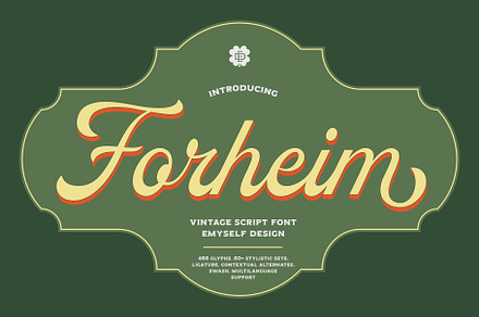ED Forheim - Vintage Script