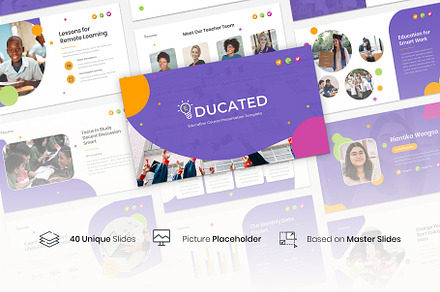 Educated – Education Course PPTX, a Presentation Template by Premast