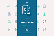 Data science icons, an Outline Icon by Somewan draws (Thumbnail 1 of 5)