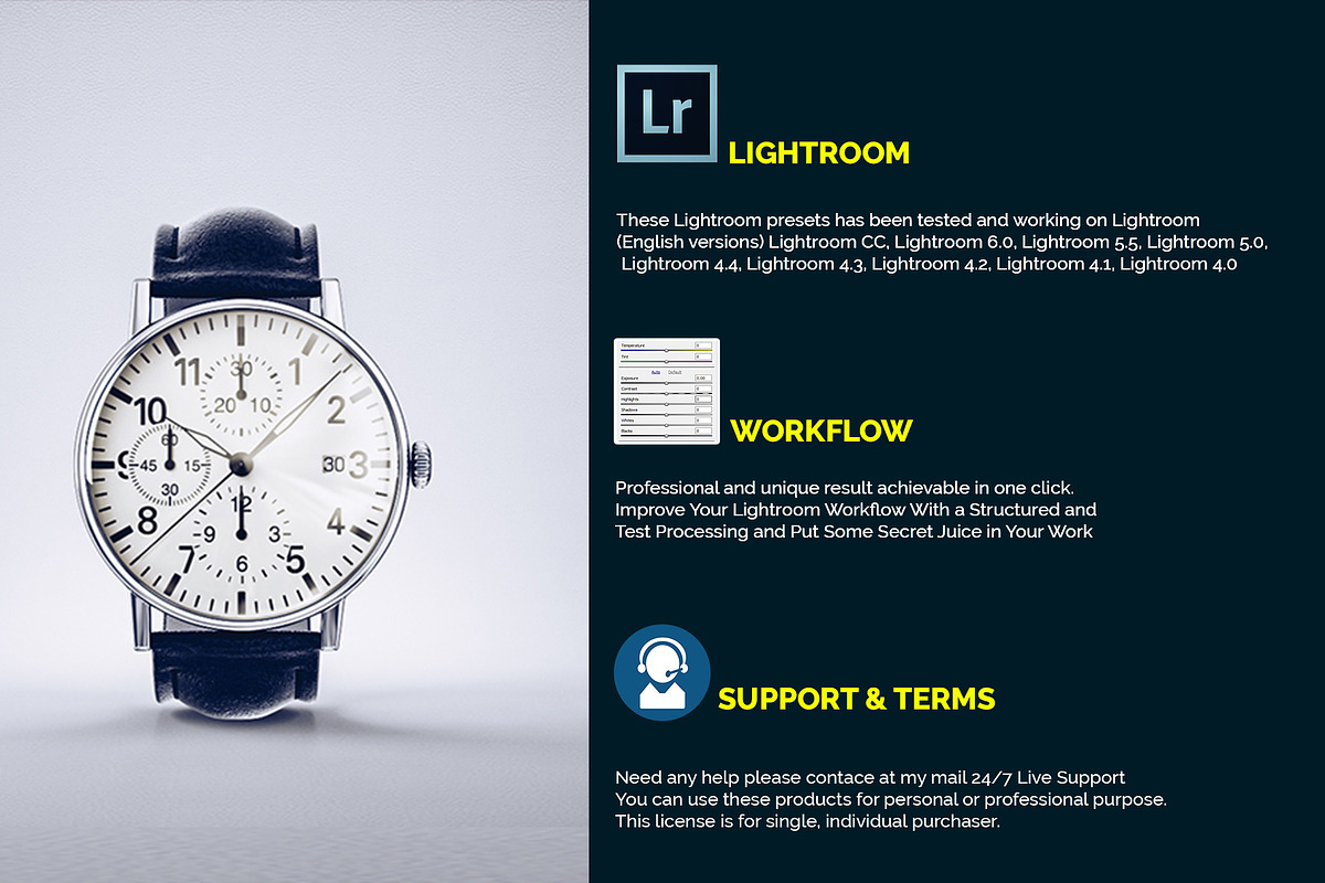 PRO Product Photography LR Presets, an Action Add-On by Design Forest (Photo 2 of 9)