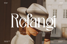 Refangi || Modern Retro Serif Font