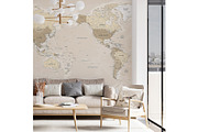 Vector World Map - Pacific View, a Graphic by PorcuPen Works (Thumbnail 3 of 6)