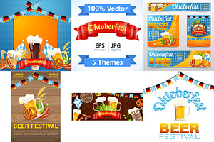 Oktoberfest Beer Festival Party Post, a Food Illustration by TAlex